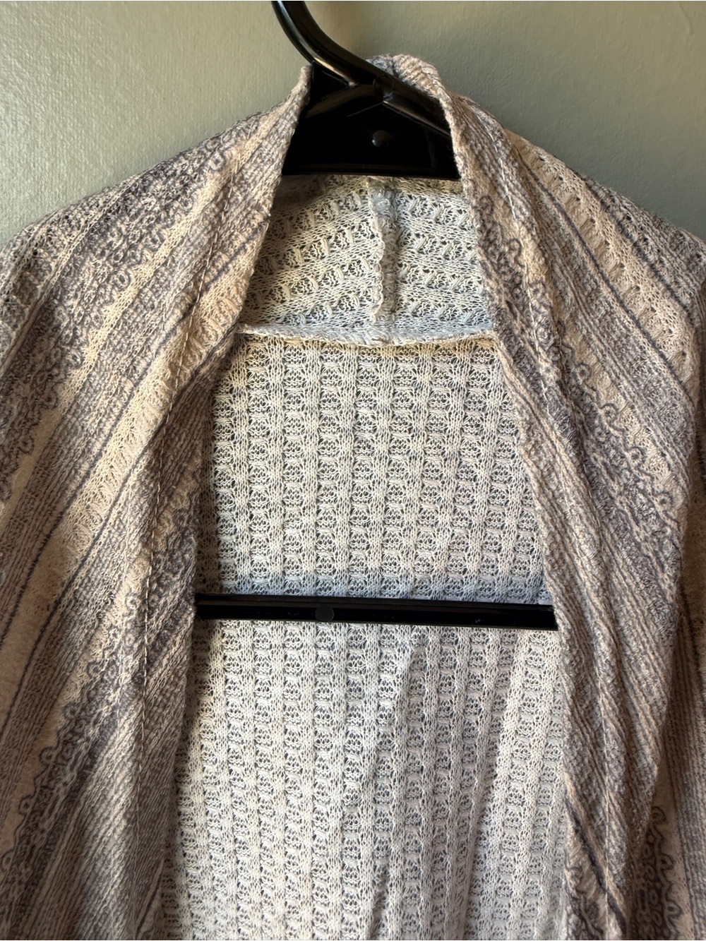 Aztec Southwestern Open Front Waterfall Cardigan Boho Western - Picture 3 of 4